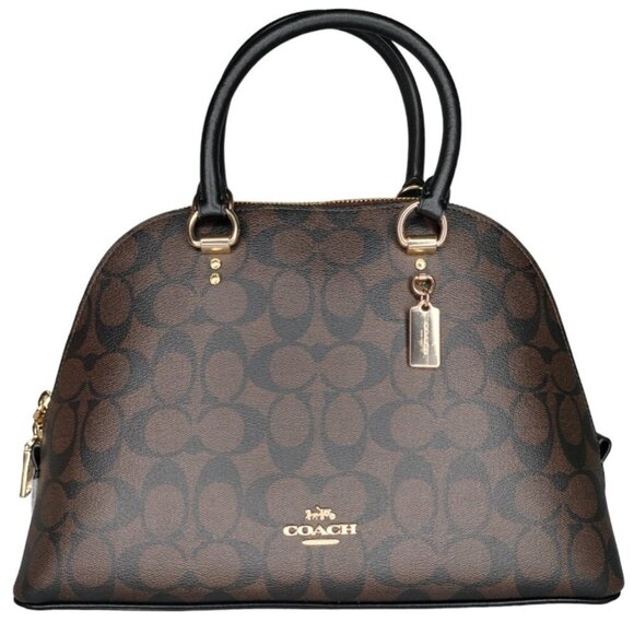 Coach Brown and Black Satchel - Picture 2 of 8